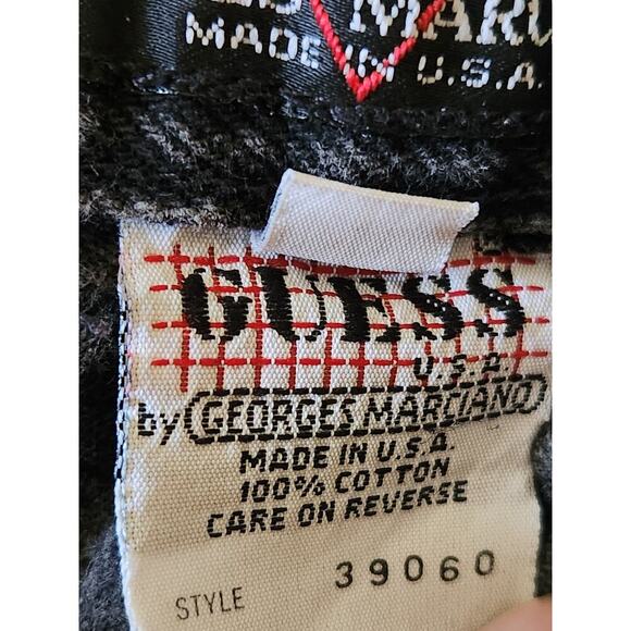 Guess jeans Women's Sz 25" Charcoal Straight Georges Marciano Design Hi-Rise VTG - Picture 7 of 8